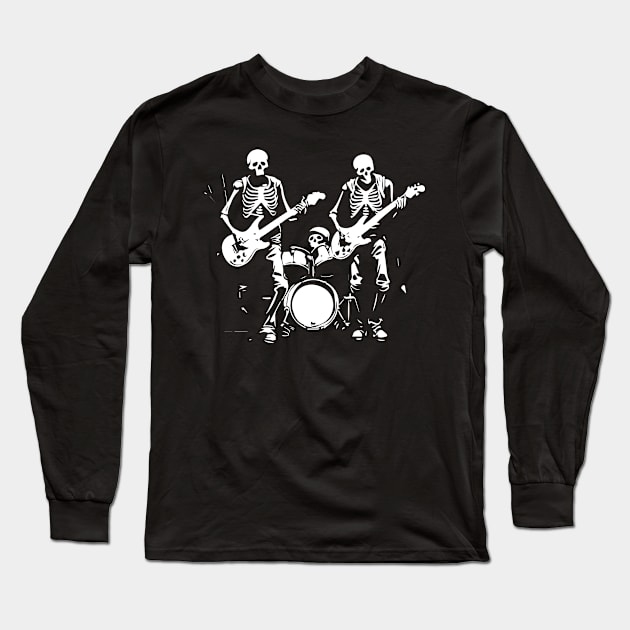 deadmen playing rock Long Sleeve T-Shirt by lkn